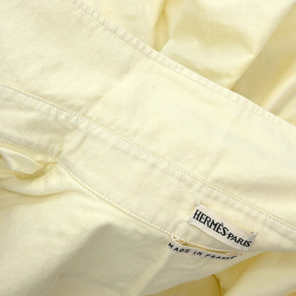 Hermes Shirt Blouse Light Yellow #40