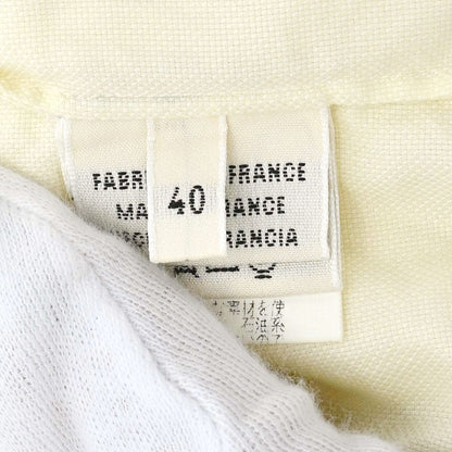Hermes Shirt Blouse Light Yellow #40