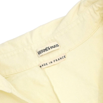Hermes Shirt Blouse Light Yellow #40