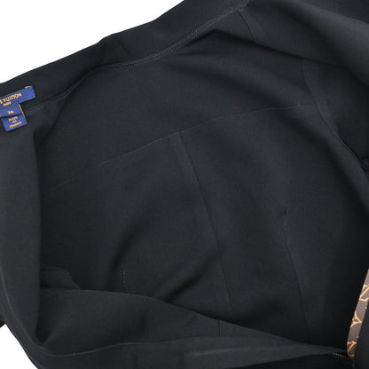 Louis Vuitton Short Sleeve Dress Monogram Black #36