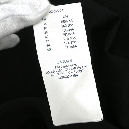 Louis Vuitton Short Sleeve Dress Monogram Black #36