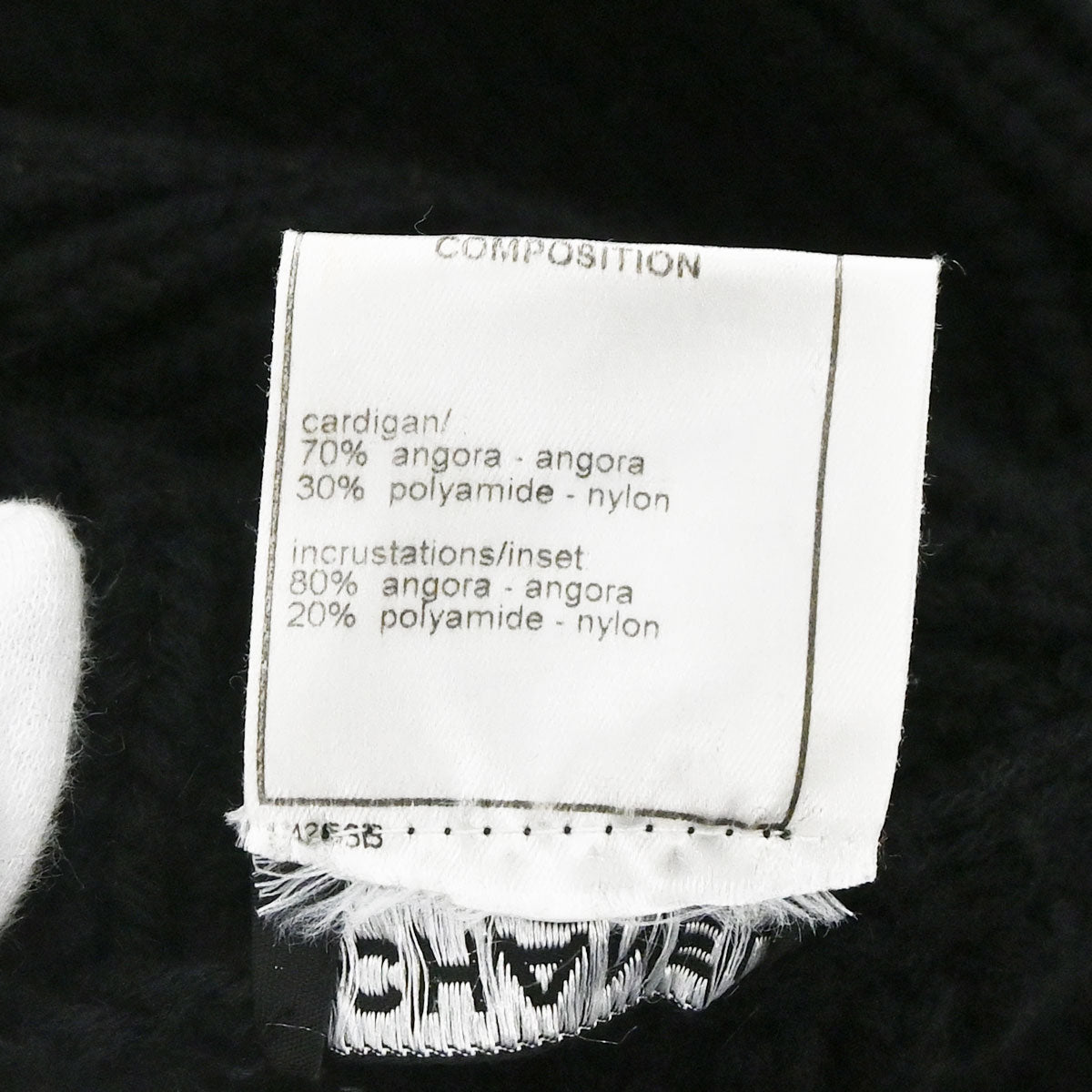 Chanel 2002 Ribbed Knit Cardigan Black #38