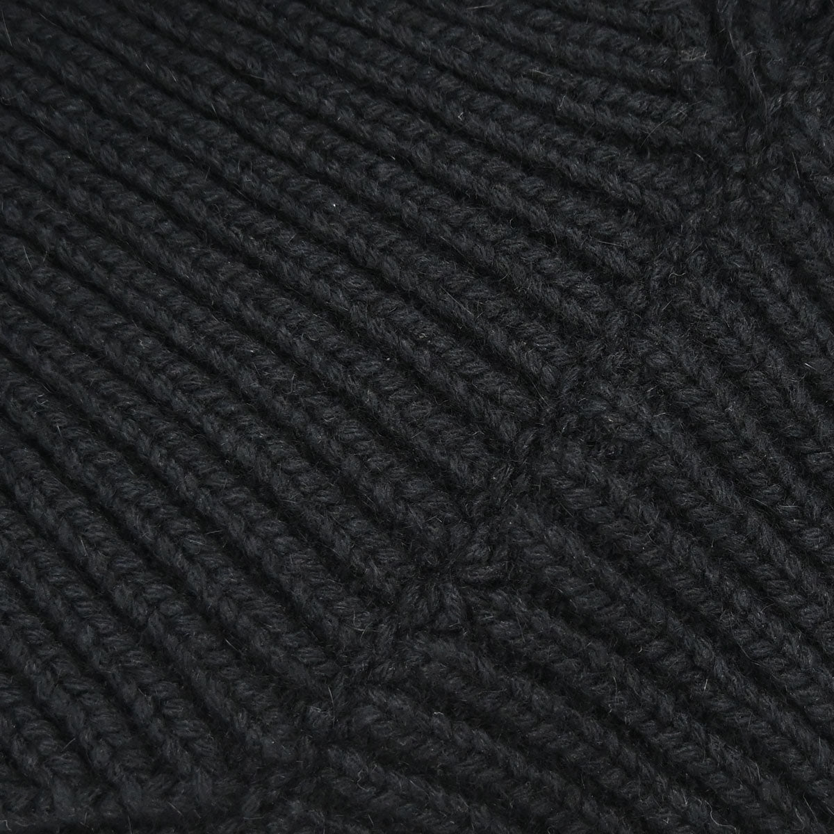 Chanel 2002 Ribbed Knit Cardigan Black #38