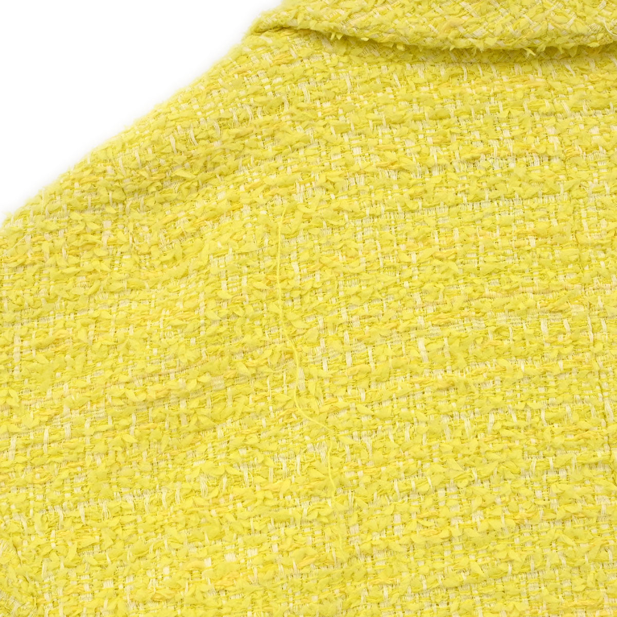 Chanel Single Breasted Jacket Tweed Yellow #40