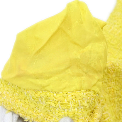 Chanel Single Breasted Jacket Tweed Yellow #40