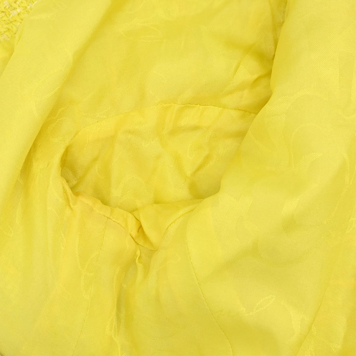 Chanel Single Breasted Jacket Tweed Yellow #40