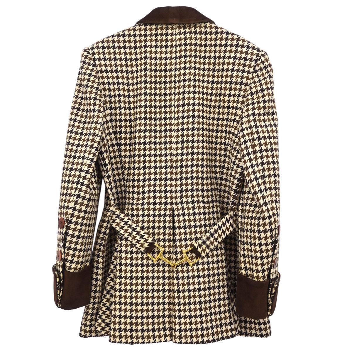 Celine Houndstooth Jacket Brown #40
