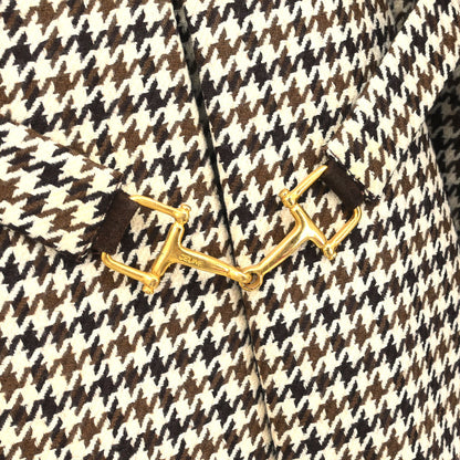 Celine Houndstooth Jacket Brown #40