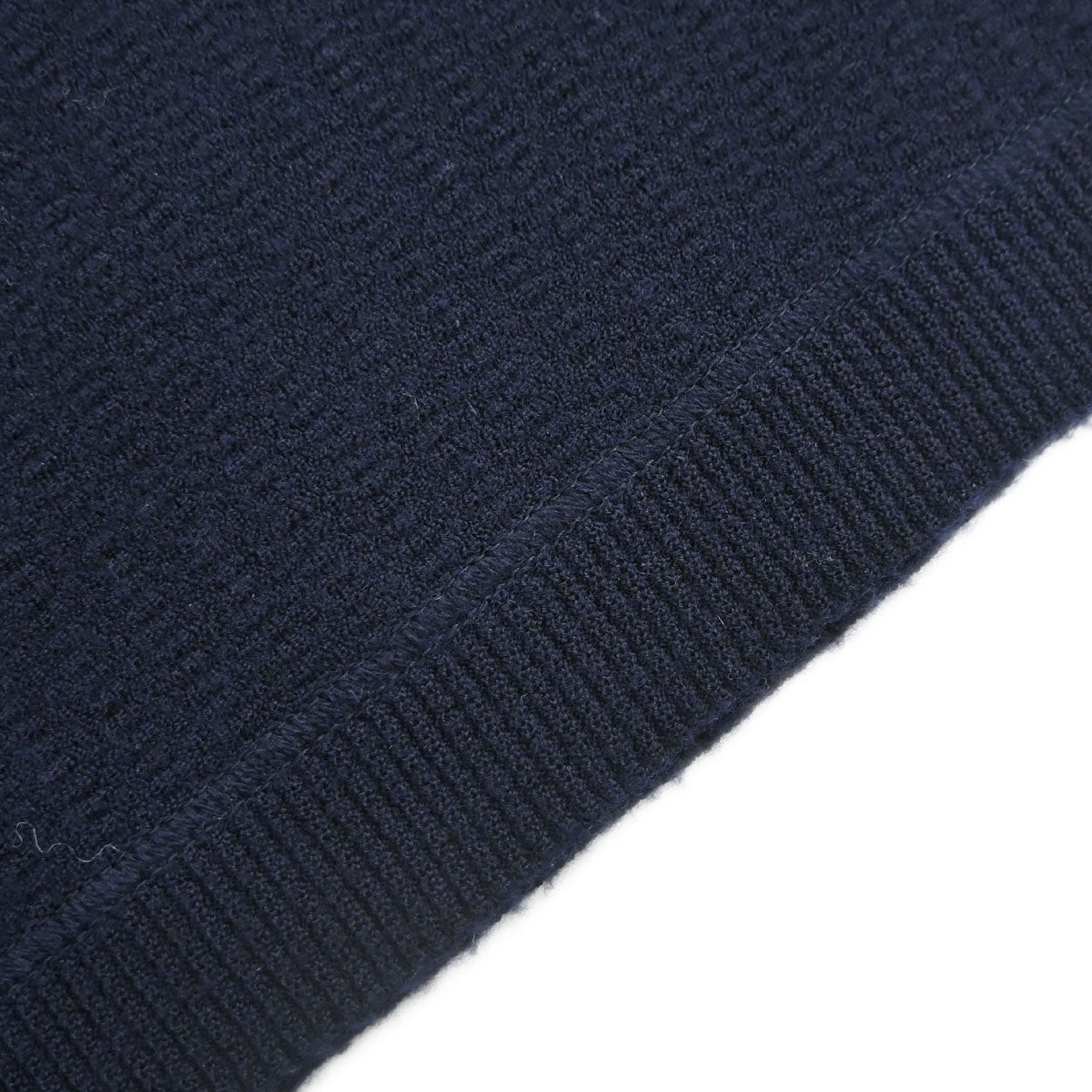 Chanel 2007 Short Sleeve Knit Top Navy #34