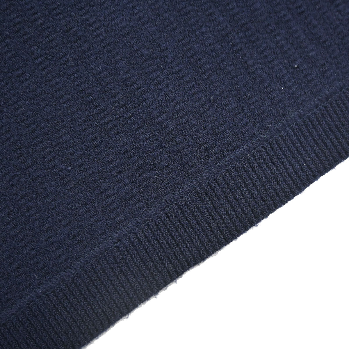 Chanel 2007 Short Sleeve Knit Top Navy #34