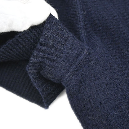 Chanel 2007 Short Sleeve Knit Top Navy #34