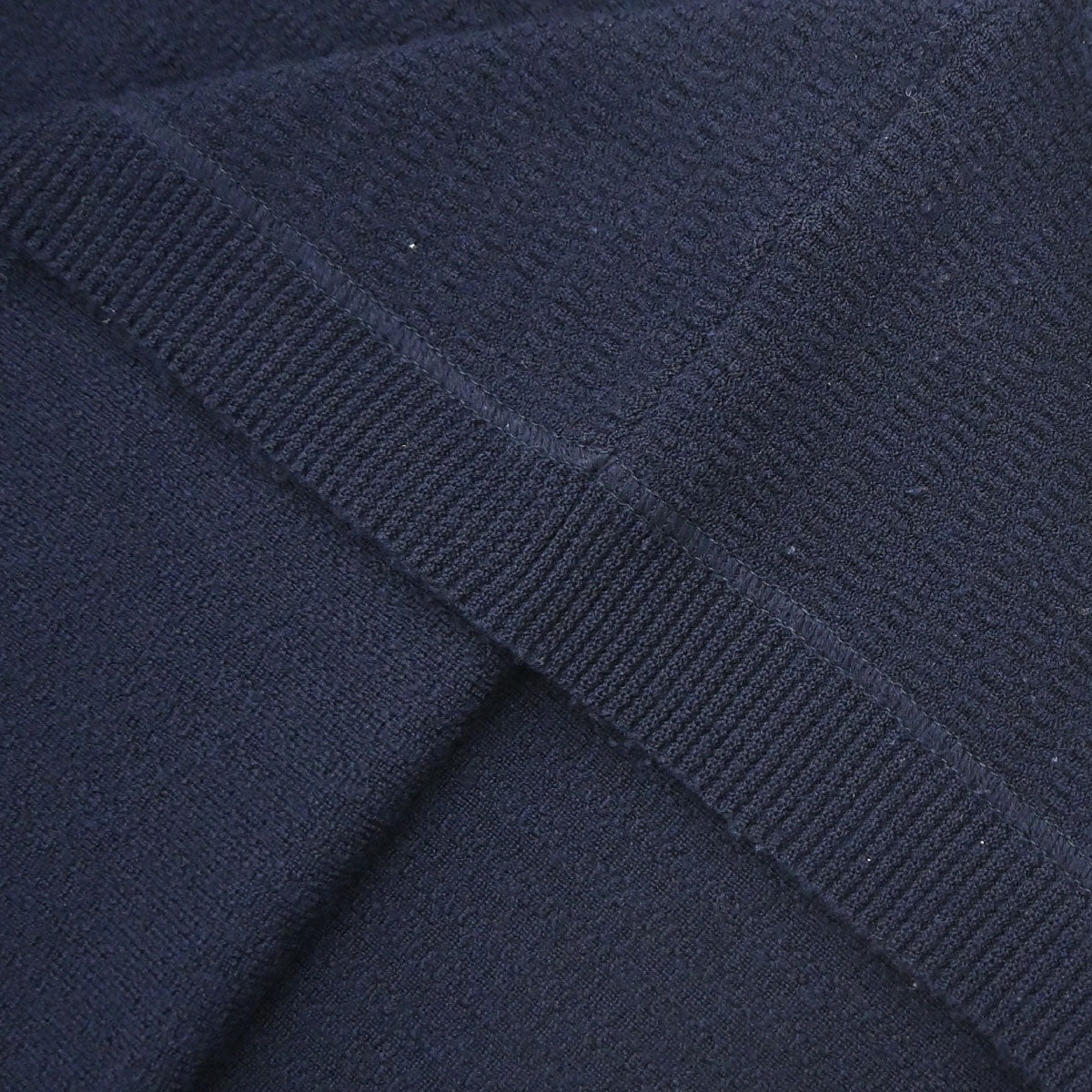Chanel 2007 Short Sleeve Knit Top Navy #34