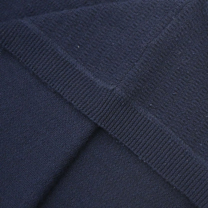 Chanel 2007 Short Sleeve Knit Top Navy #34