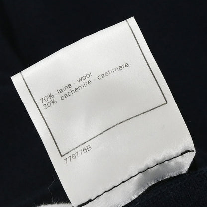 Chanel 2007 Short Sleeve Knit Top Navy #34