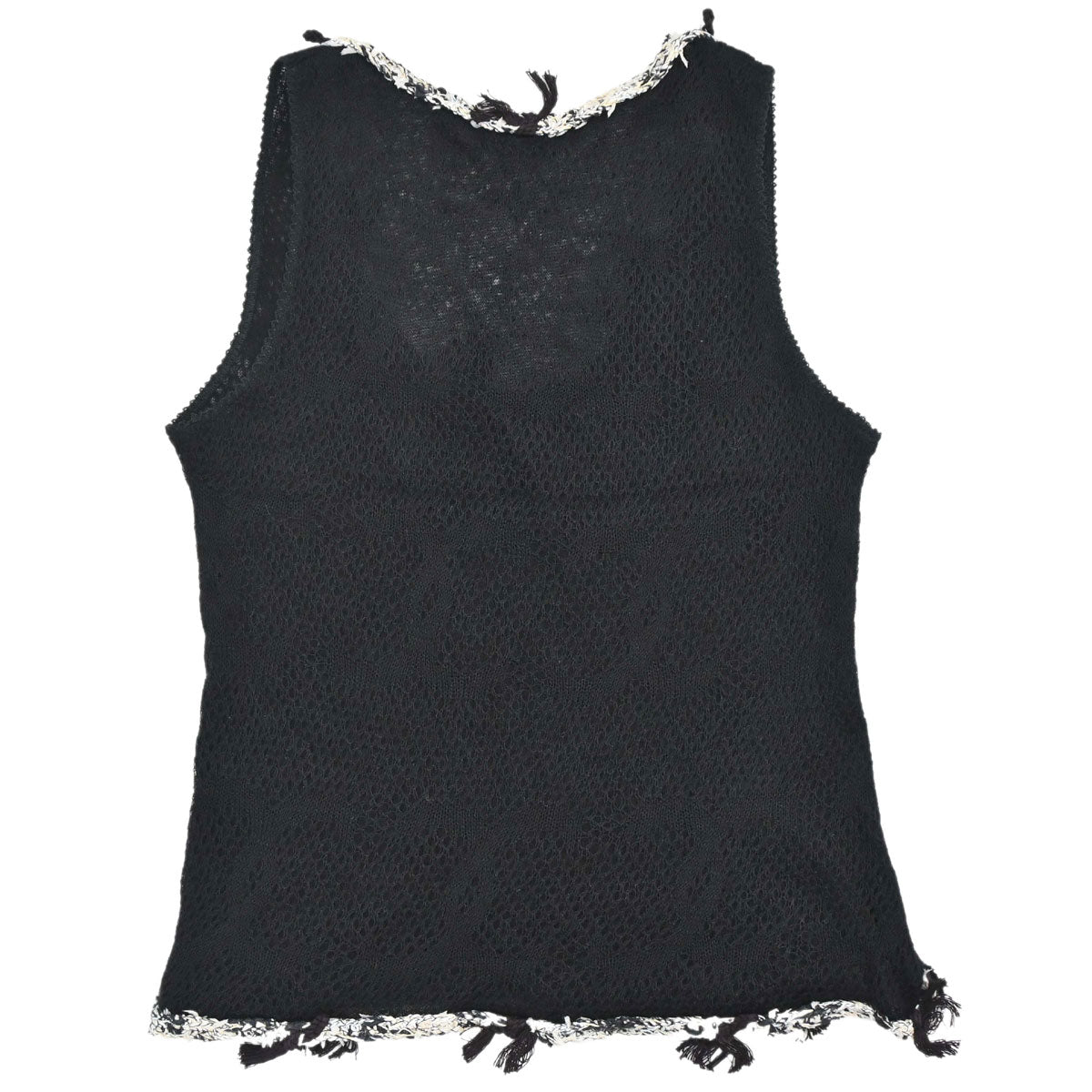 Chanel Set Cardigan Top Knit Black