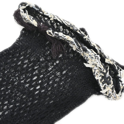 Chanel Set Cardigan Top Knit Black