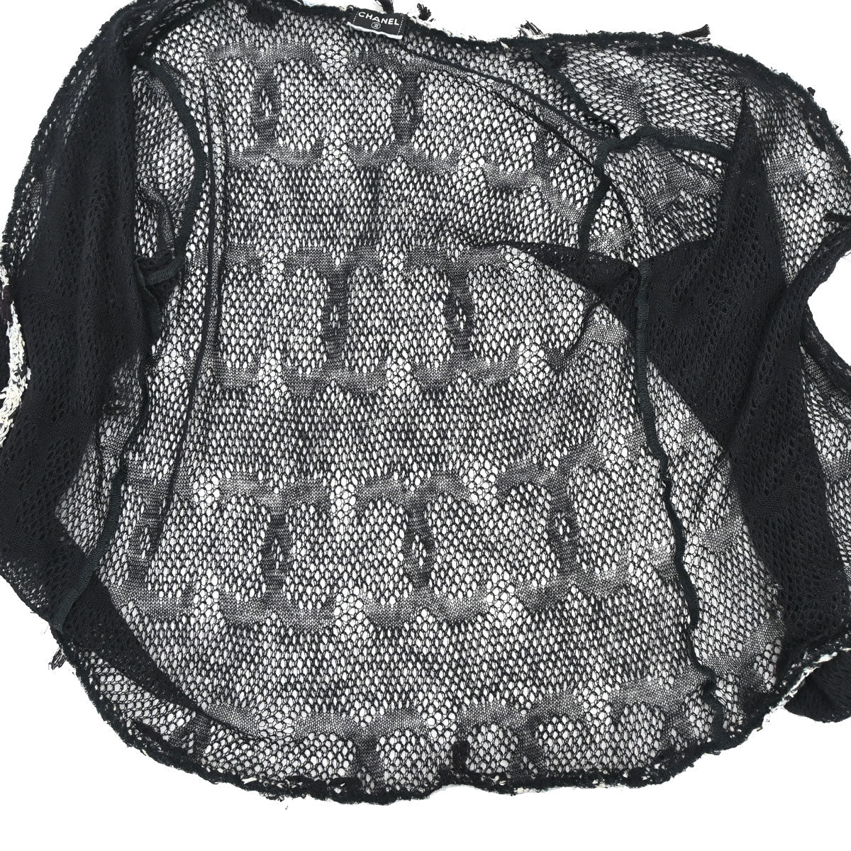 Chanel Set Cardigan Top Knit Black