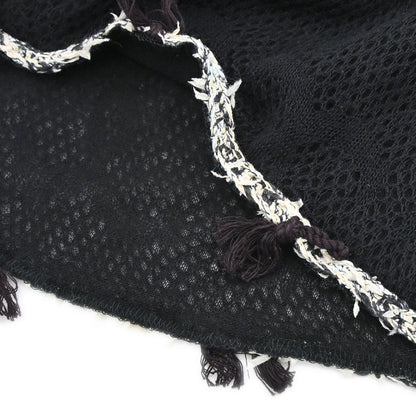 Chanel Set Cardigan Top Knit Black