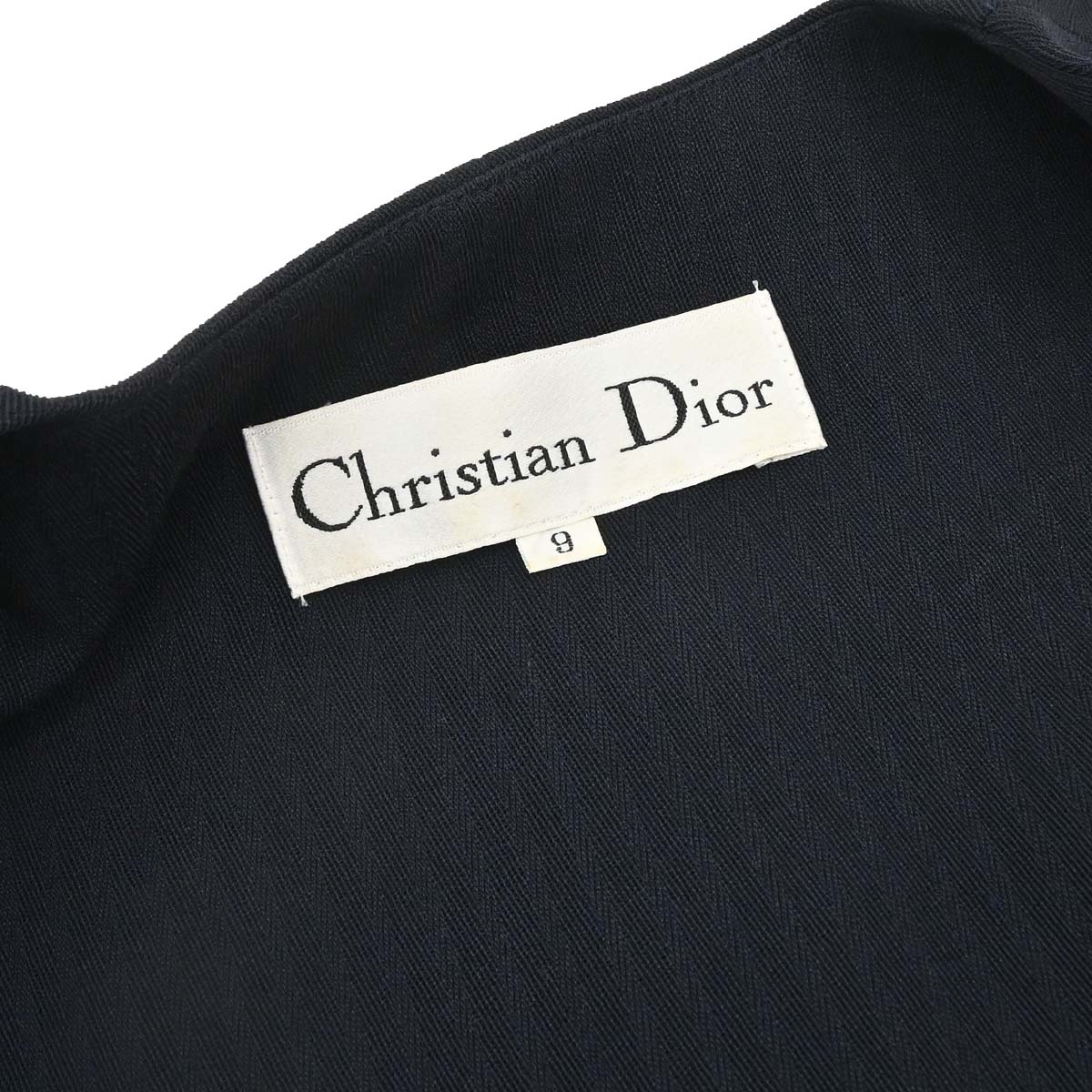 Christian Dior Setup Suit Jacket Skirt Navy #36–38