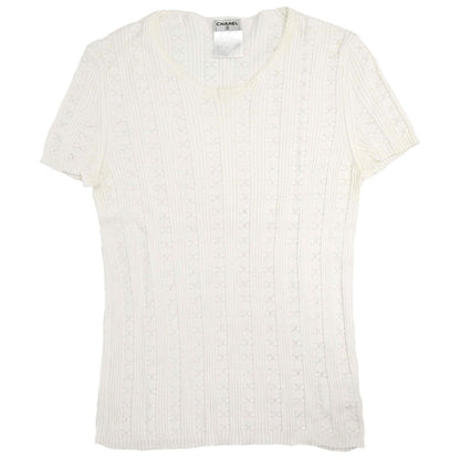 Chanel 2005 Short Sleeve Top White #38