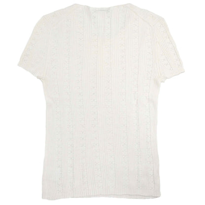 Chanel 2005 Short Sleeve Top White #38