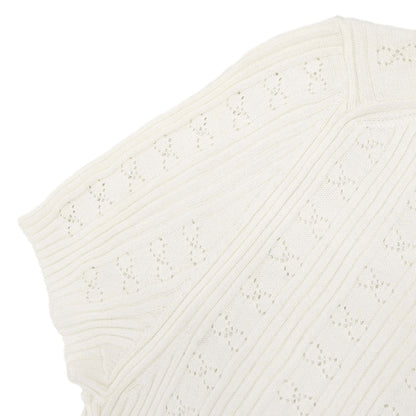 Chanel 2005 Short Sleeve Top White #38