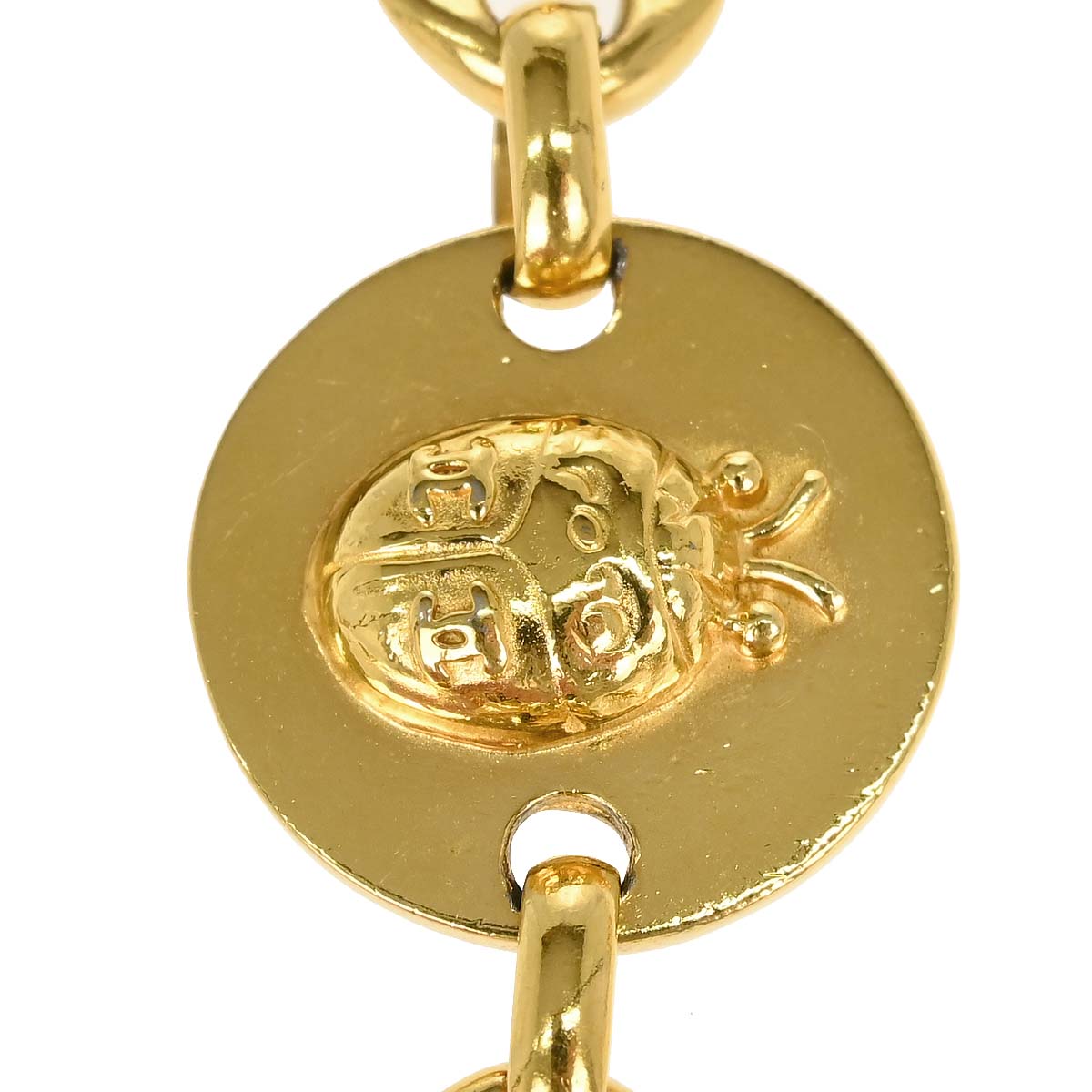 Chanel Chain Belt Icon Medallion Gold Small Good