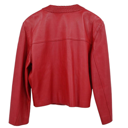 Loewe Sheepskin Leather Jacket Red #36