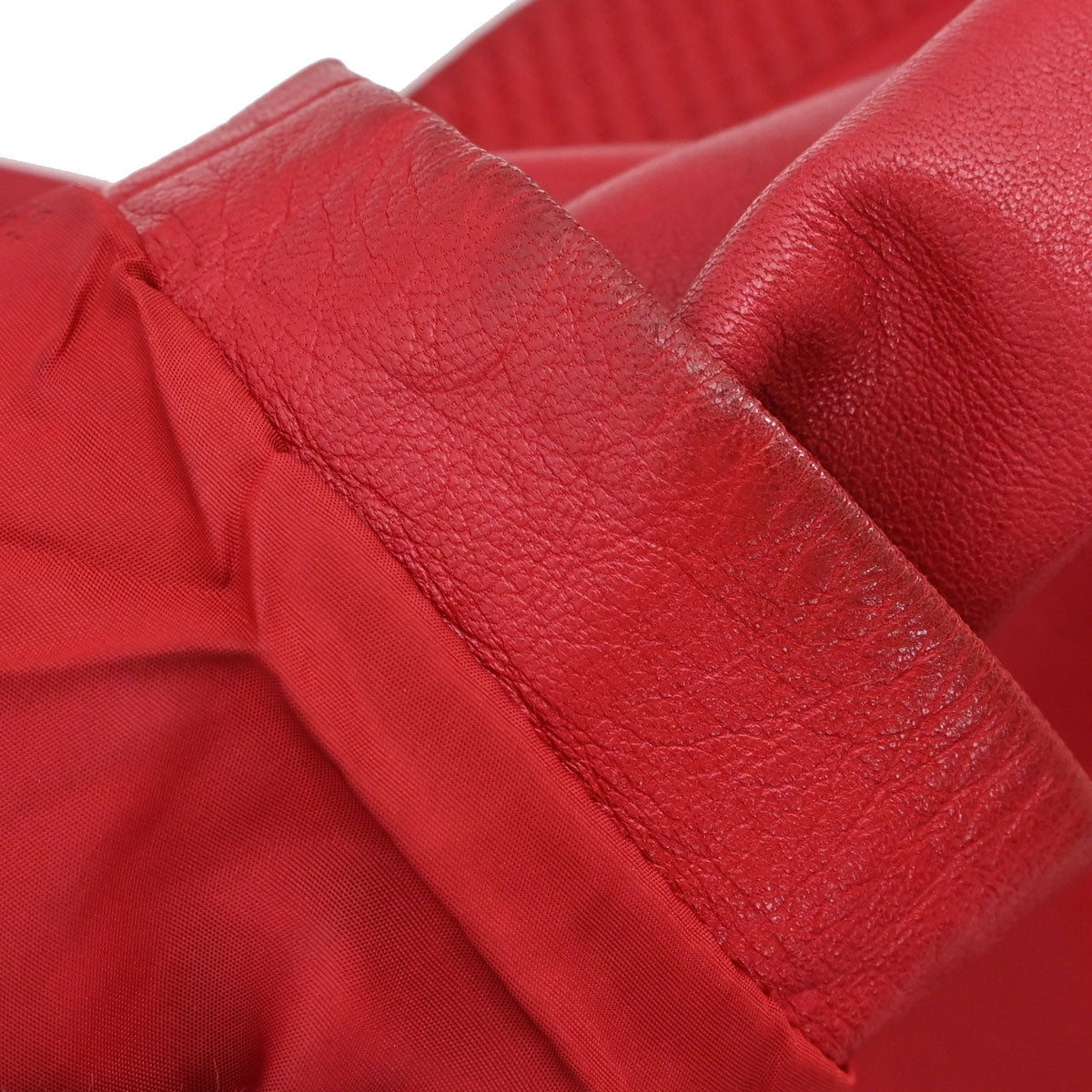 Loewe Sheepskin Leather Jacket Red #36