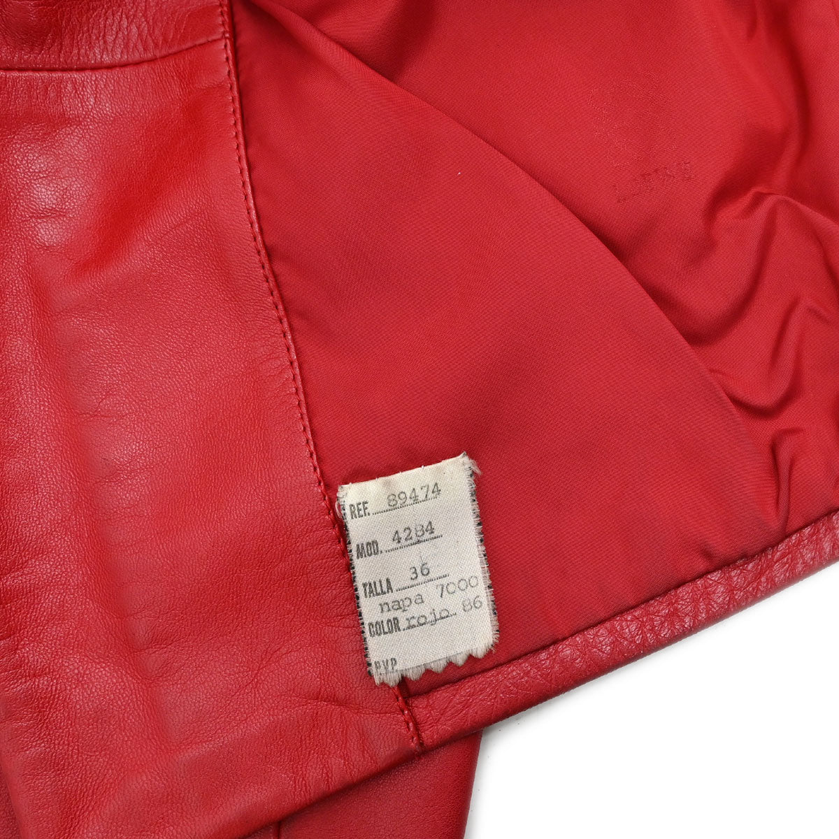 Loewe Sheepskin Leather Jacket Red #36