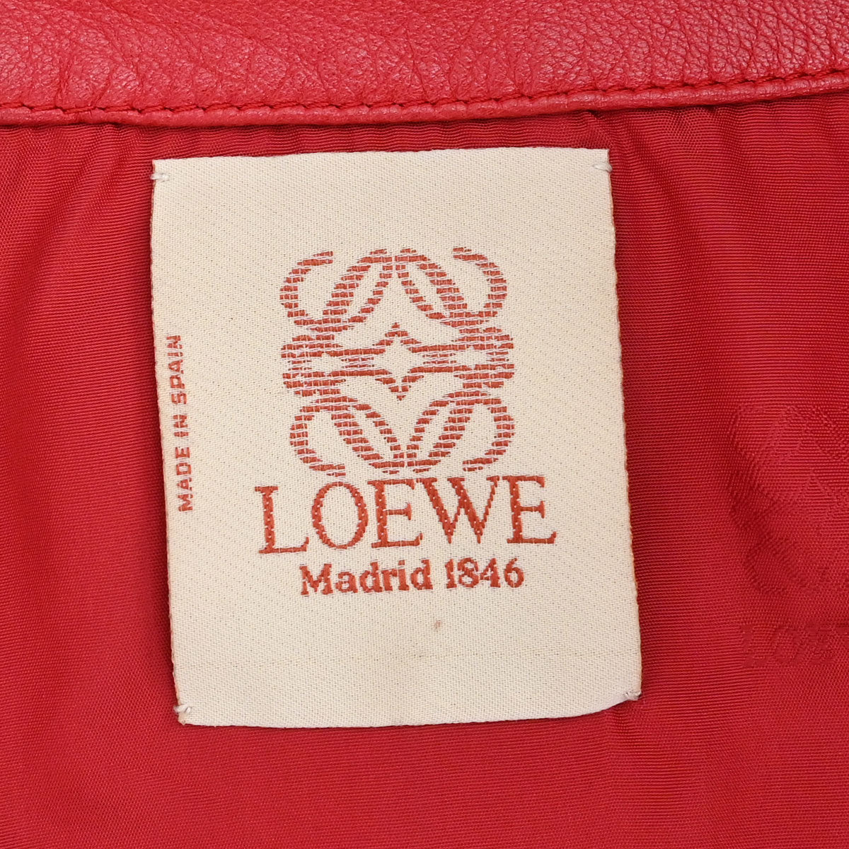 Loewe Sheepskin Leather Jacket Red #36