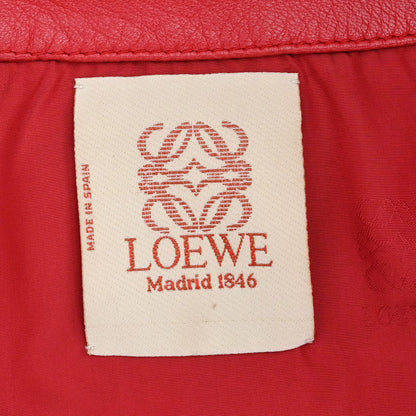 Loewe Sheepskin Leather Jacket Red #36