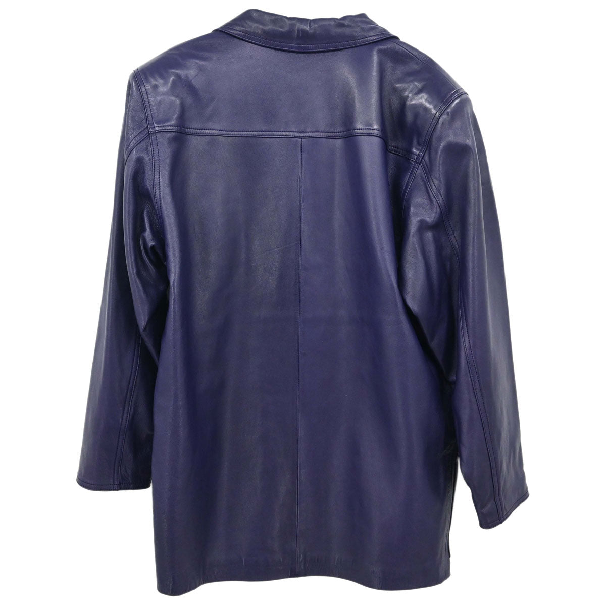 Loewe Single Breasted Leather Jacket Purple #40