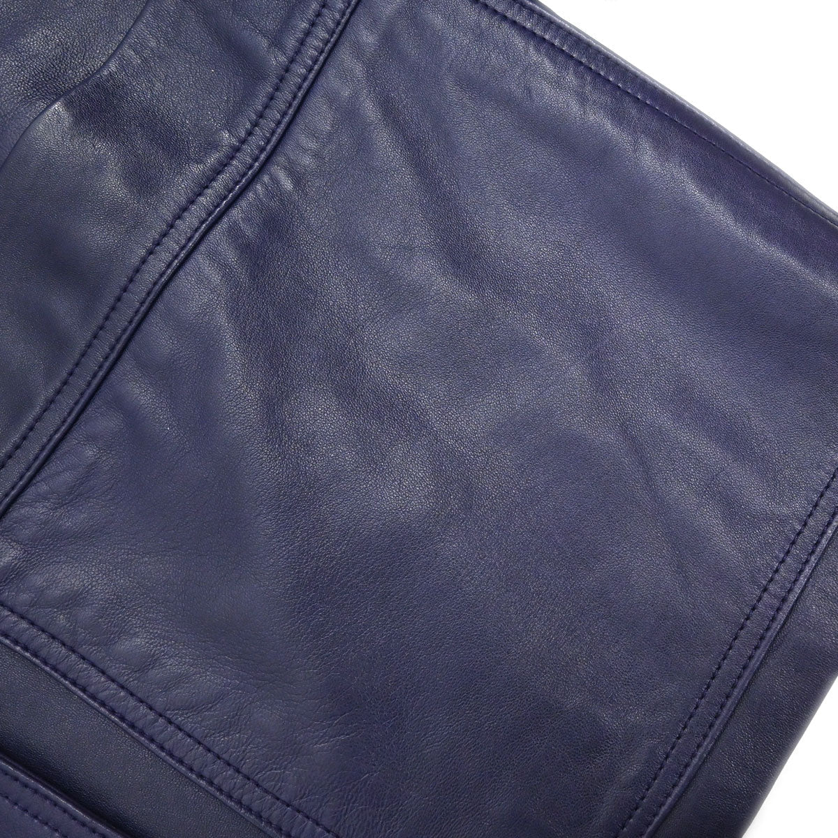 Loewe Single Breasted Leather Jacket Purple #40