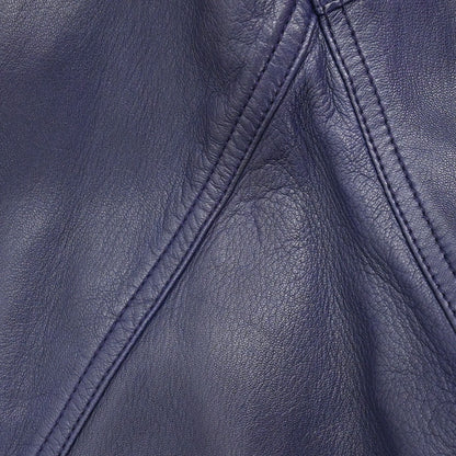 Loewe Single Breasted Leather Jacket Purple #40
