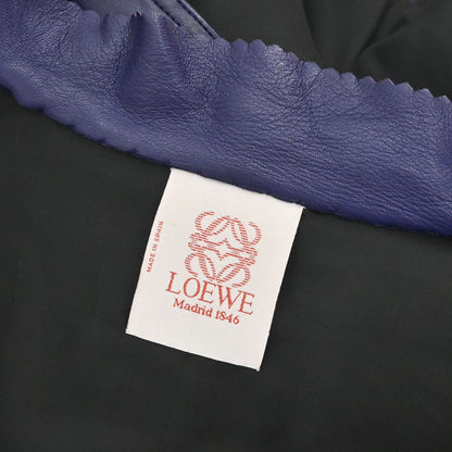 Loewe Single Breasted Leather Jacket Purple #40