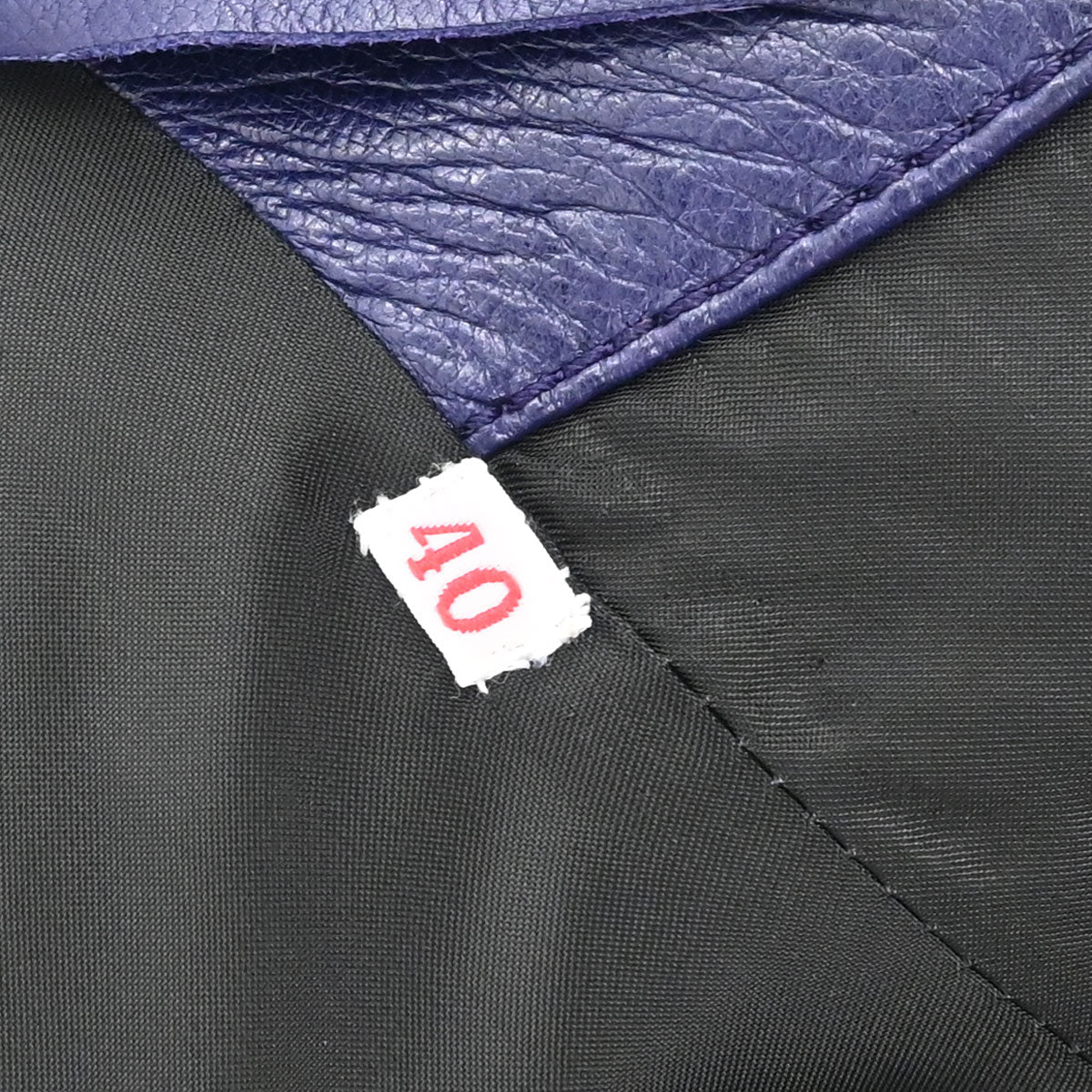 Loewe Single Breasted Leather Jacket Purple #40