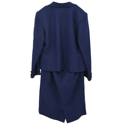 Christian Dior Setup Suit Jacket Skirt Navy #40–42