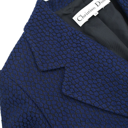 Christian Dior Setup Suit Jacket Skirt Navy #40–42