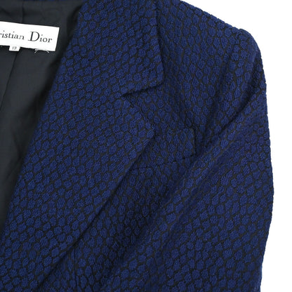 Christian Dior Setup Suit Jacket Skirt Navy #40–42
