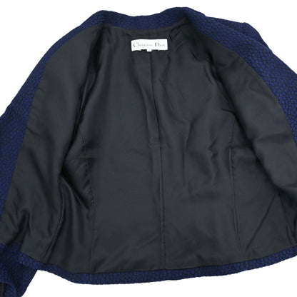 Christian Dior Setup Suit Jacket Skirt Navy #40–42