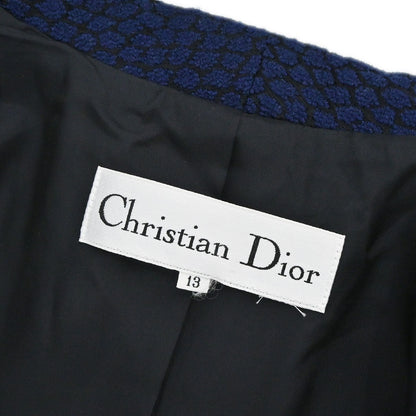 Christian Dior Setup Suit Jacket Skirt Navy #40–42
