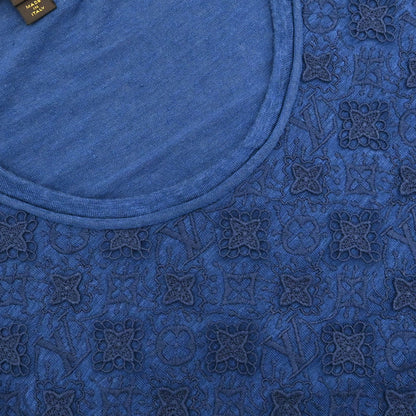 Louis Vuitton Sleeveless Dress Monogram Blue #M
