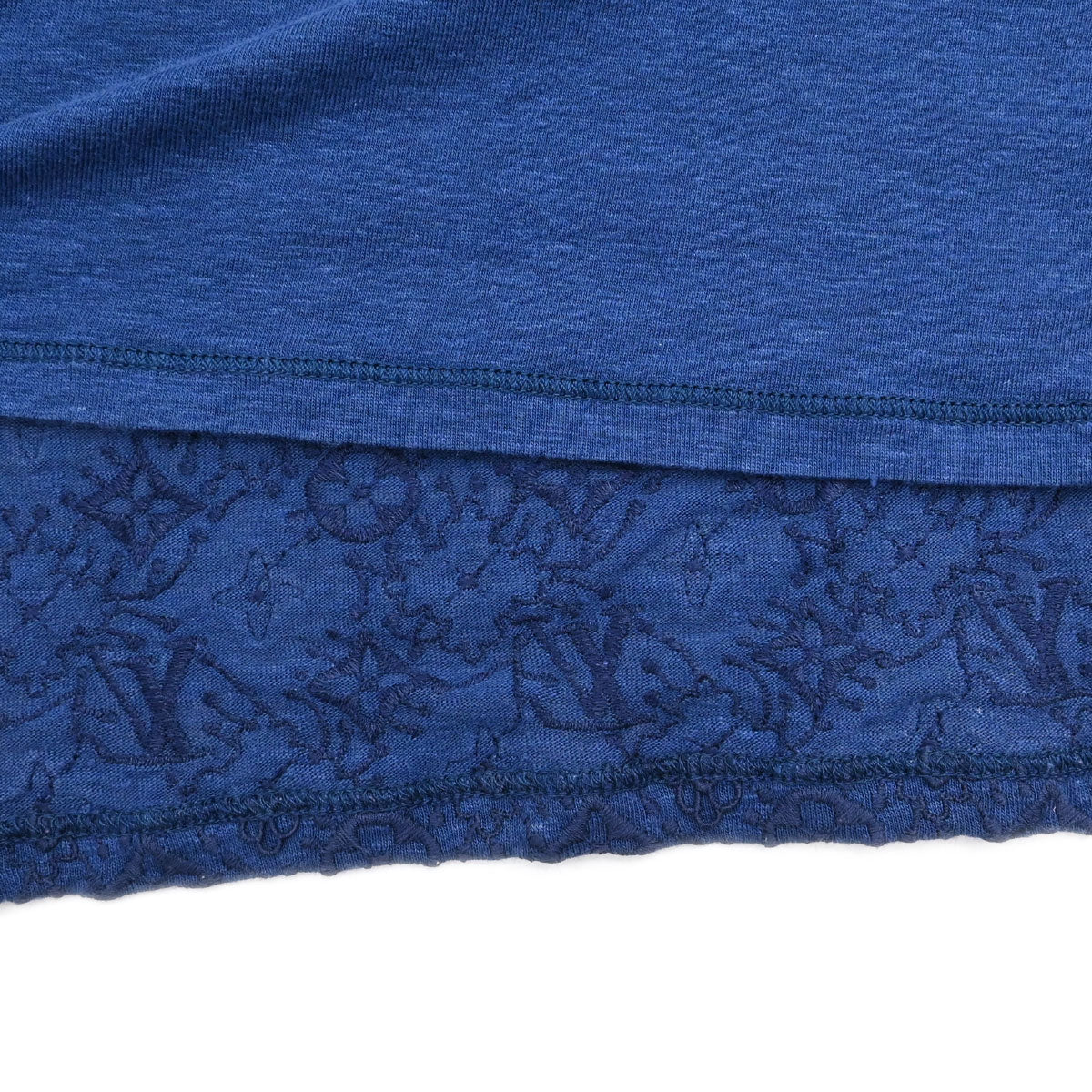 Louis Vuitton Sleeveless Dress Monogram Blue #M
