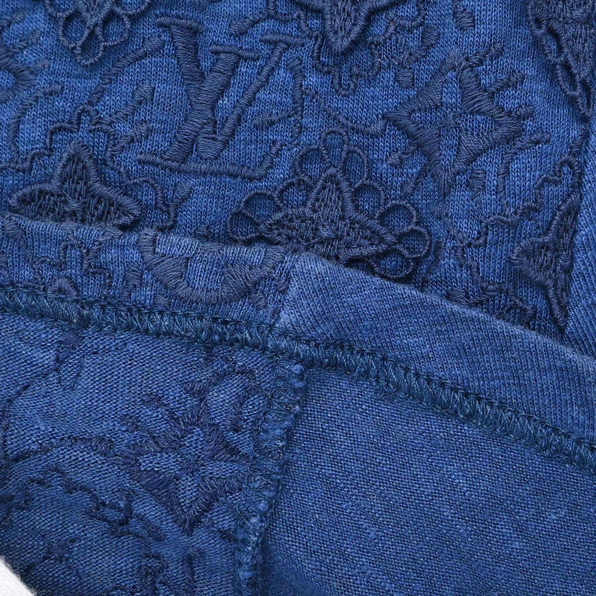 Louis Vuitton Sleeveless Dress Monogram Blue #M