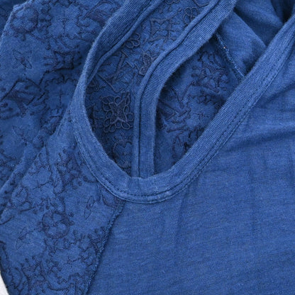 Louis Vuitton Sleeveless Dress Monogram Blue #M