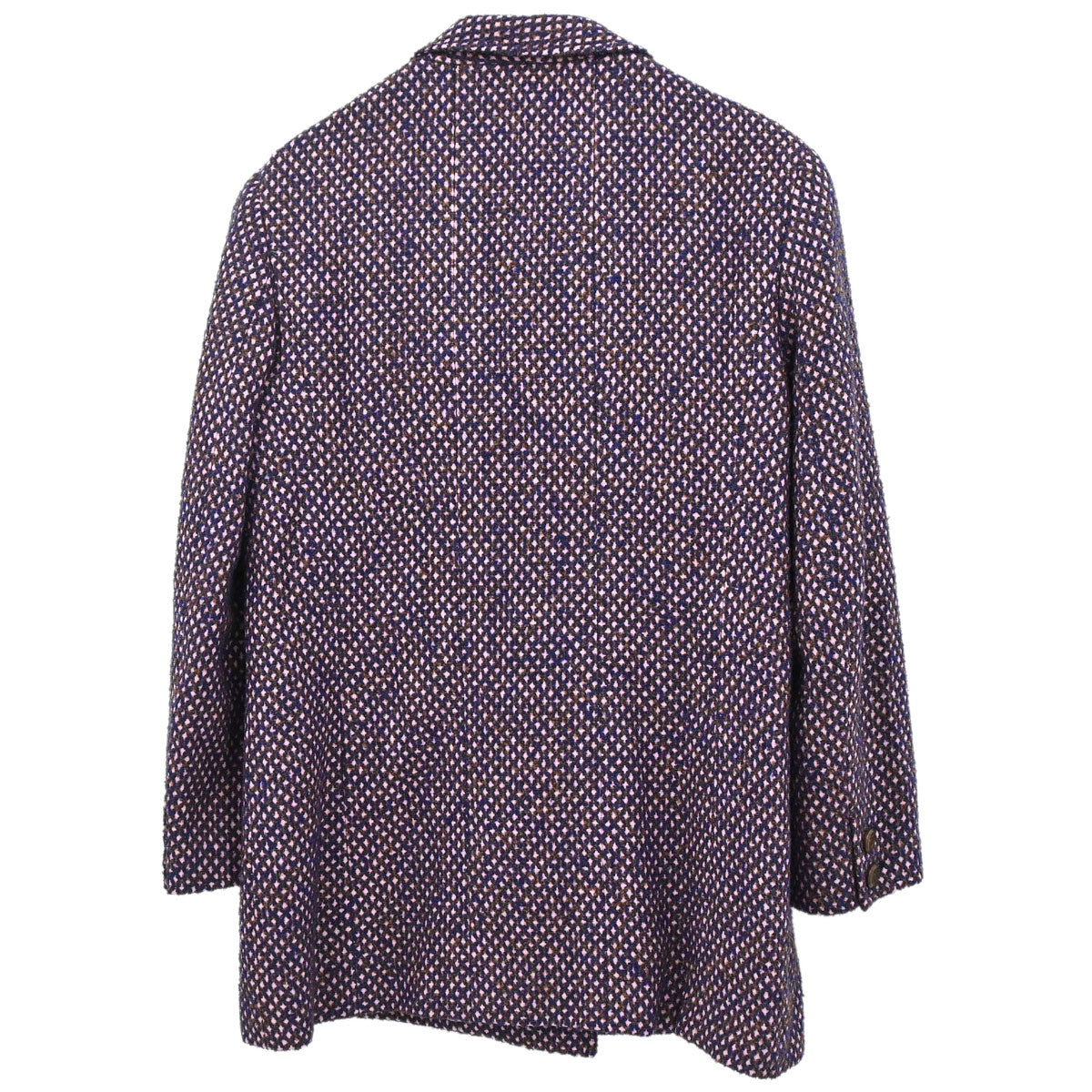 Chanel 1998 Double Breasted Tweed Jacket Pink #40