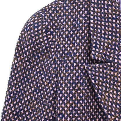 Chanel 1998 Double Breasted Tweed Jacket Pink #40