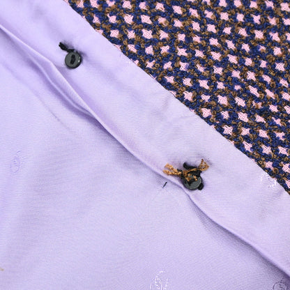 Chanel 1998 Double Breasted Tweed Jacket Pink #40