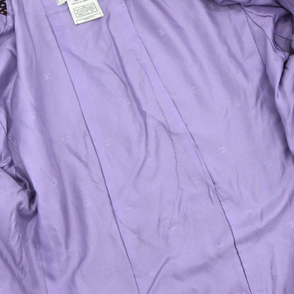 Chanel 1998 Double Breasted Tweed Jacket Pink #40